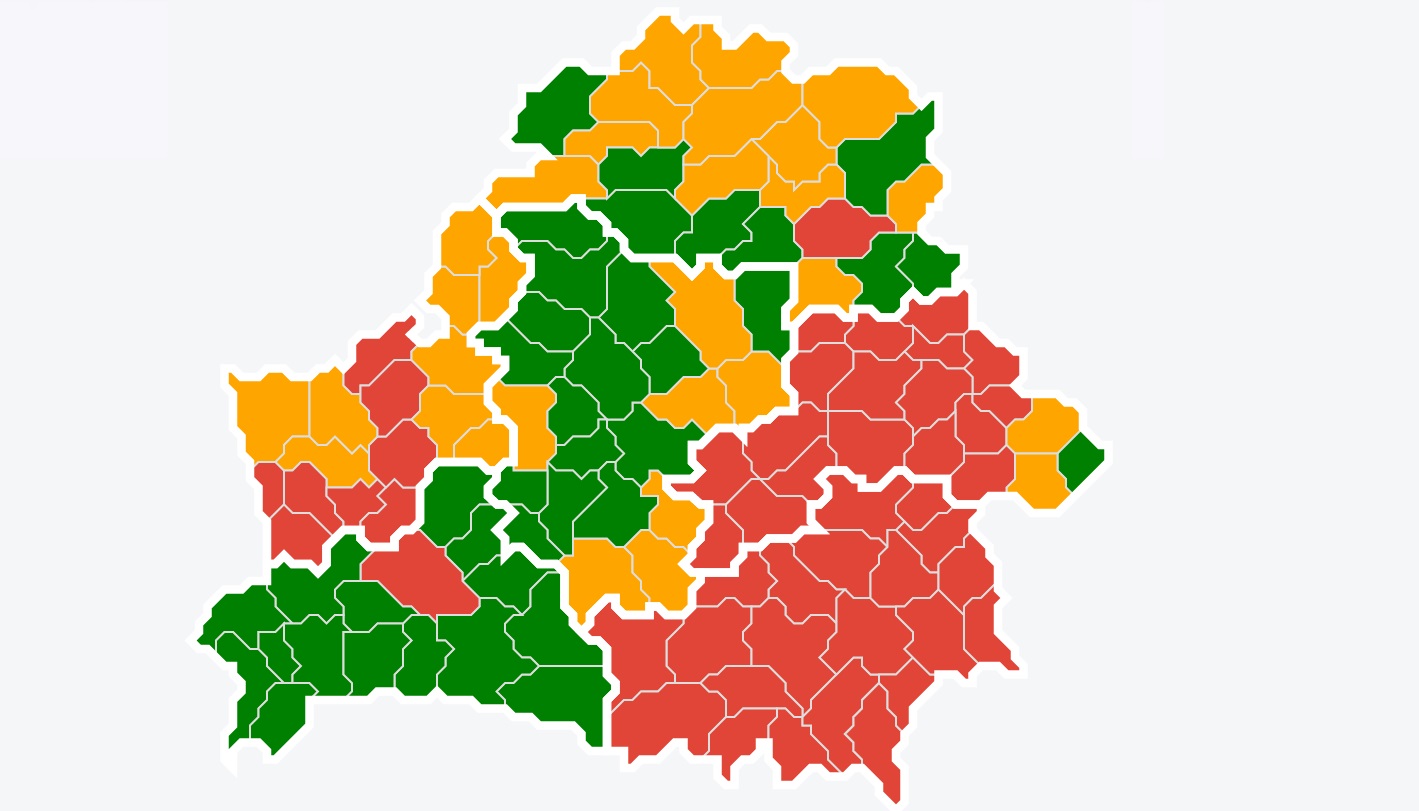 Карта посещения лесов рб